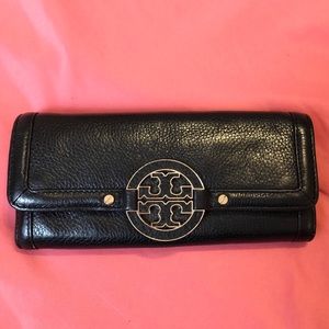 Leather Tory Burch Wallet